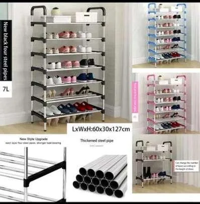 6-Tier Self-Standing Shoe Rack – Space-Saving & Durable Storage Solution