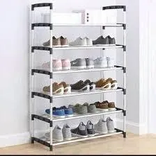 6-Tier Self-Standing Shoe Rack – Space-Saving & Durable Storage Solution