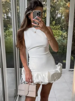 Anna | Sleeveless Ruffle Mini Dress