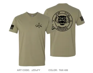 Battlecat Co, 2-37 AR, 1|1 AD Comfort Unisex Cotton SS Tee - zZDuFY