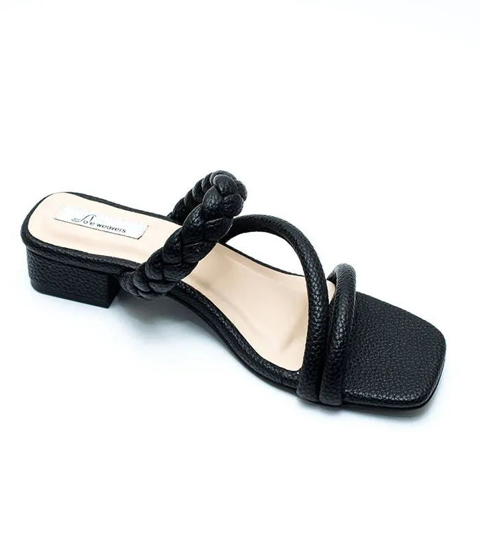 Be Confident Braided Box Heels
