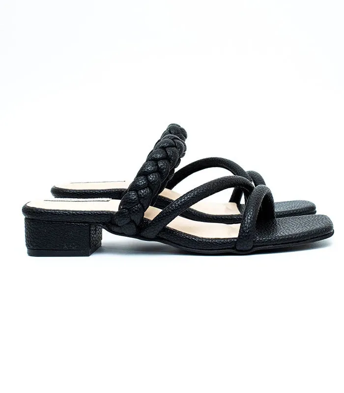 Be Confident Braided Box Heels