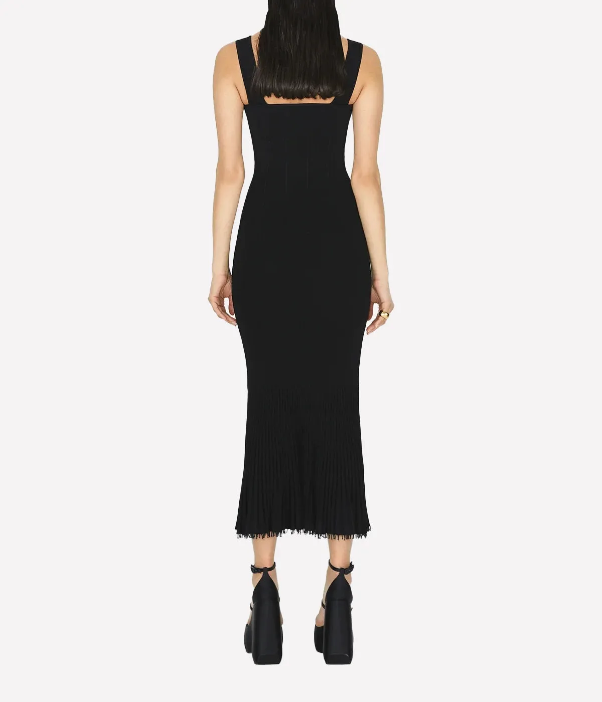 Beaded Atalanta Dress in Black