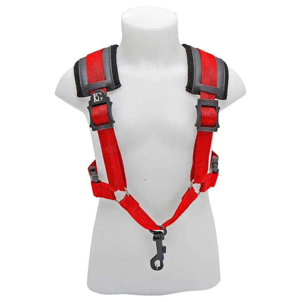 BG A & T Sax Comfort Harness Small ~ Red ~ Snap Hook
