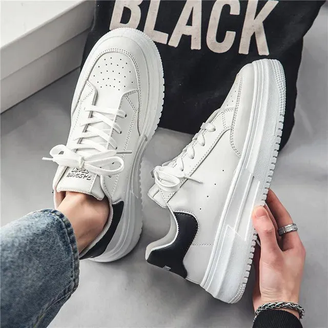 BlitzBounce Leder Herren Weiße Freizeitschuhe 2024