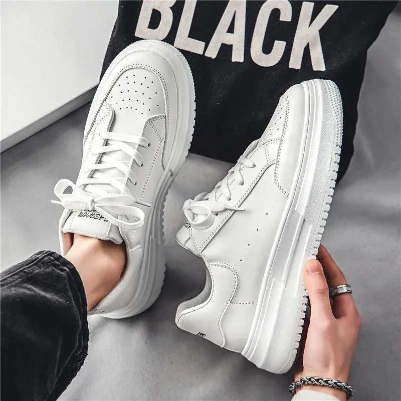 BlitzBounce Leder Herren Weiße Freizeitschuhe 2024