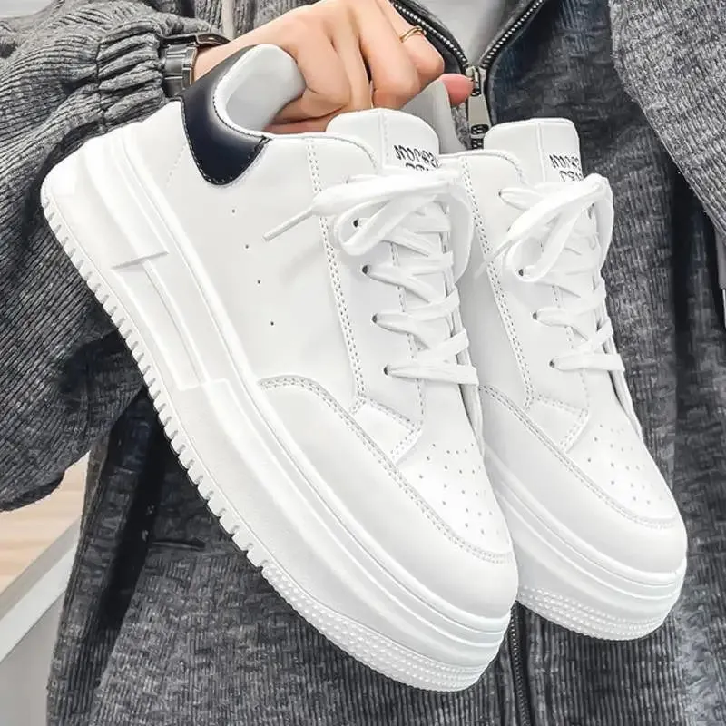 BlitzBounce Leder Herren Weiße Freizeitschuhe 2024