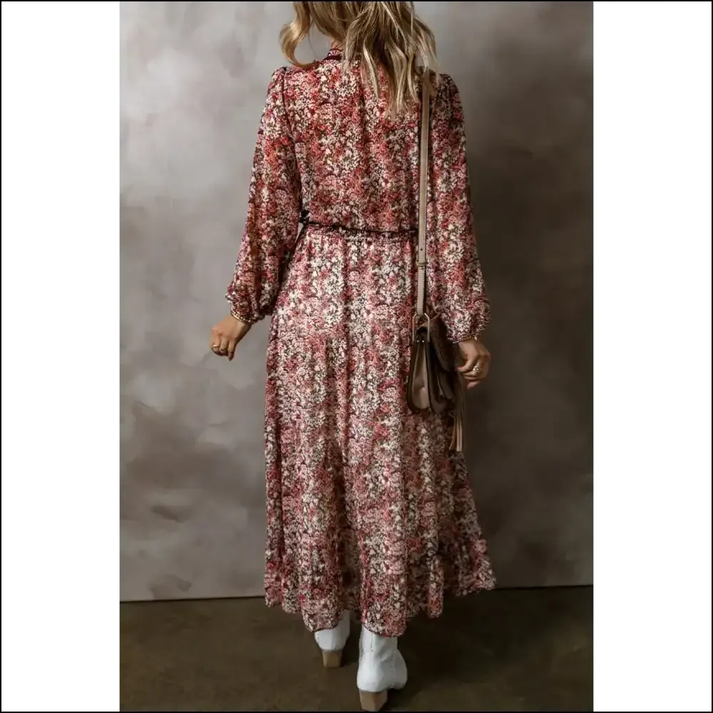 Brown Floral Midi Dress: Chic  Goddess Vibes Only! 🌼 Needful Things
