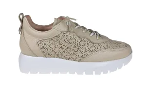 'Cairo' women's perforated summer sneaker - Beige