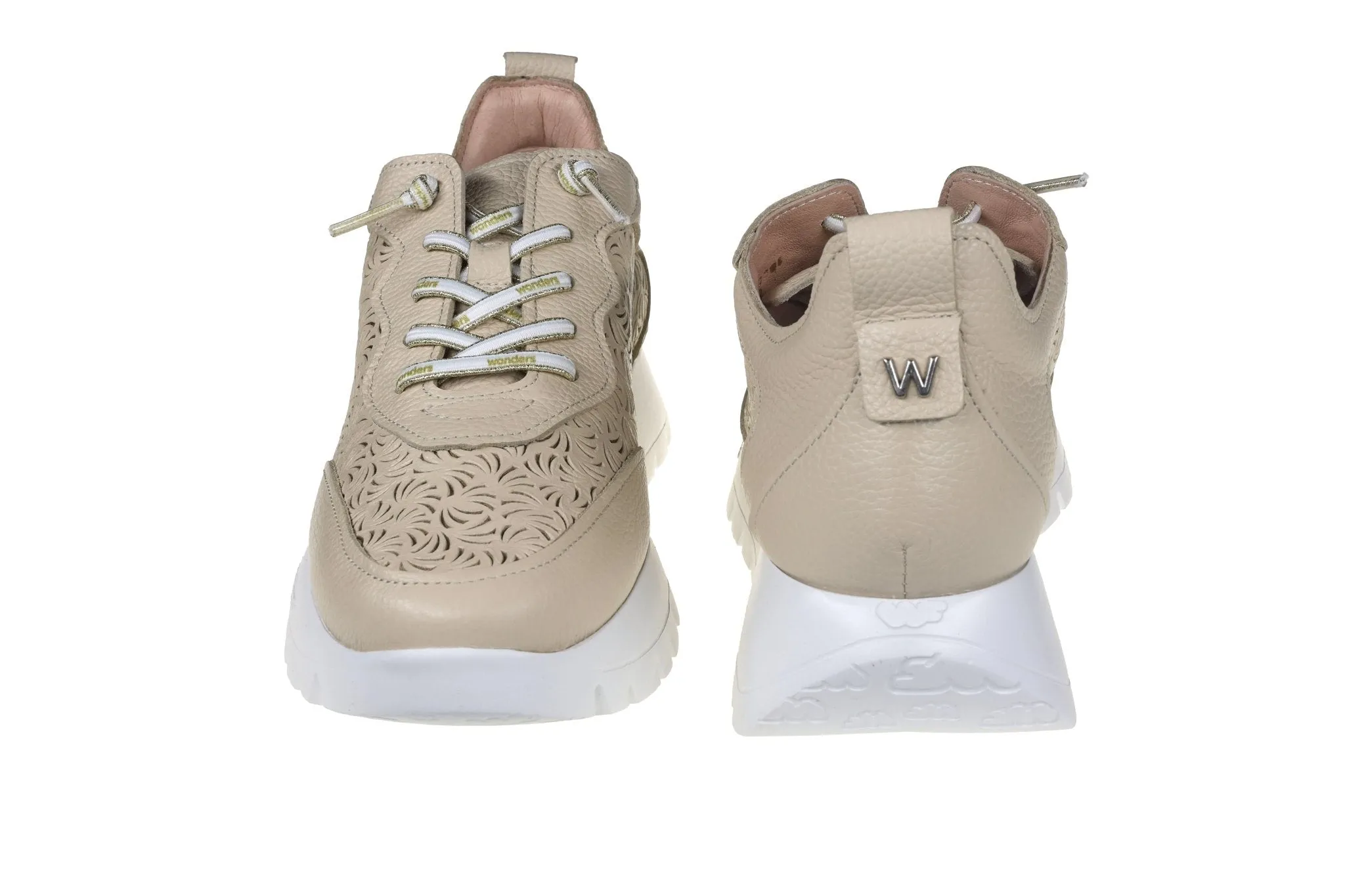 'Cairo' women's perforated summer sneaker - Beige