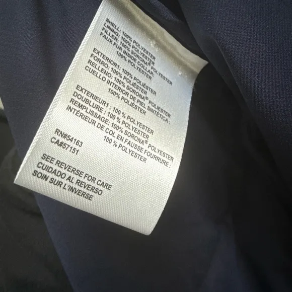 Calvin Klein Navy Puffer Jacket