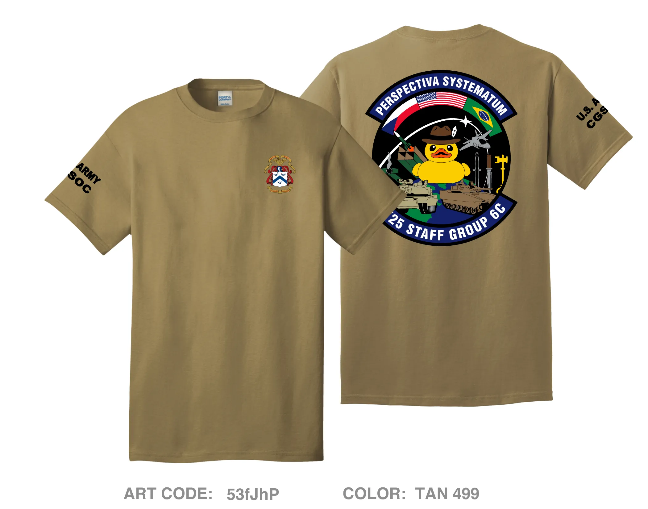 CGSOC AY25 Staff Group 6C Comfort Unisex Cotton SS Tee - 53fJhP
