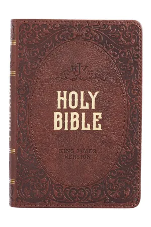 Chestnut Brown Faux Leather KJV Compact Bible
