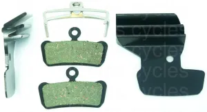 Clarks Organic Finned VX859C Avid XO, Elixir 7 Trail, Elixir 9 Trail Disc Pads inc. Carrier & Pads (carded)