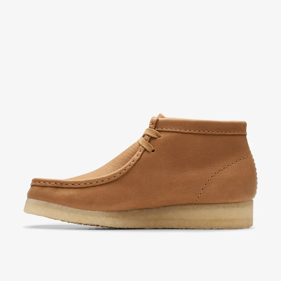 Clarks Women's Wallabee Boot Mid Tan Leather