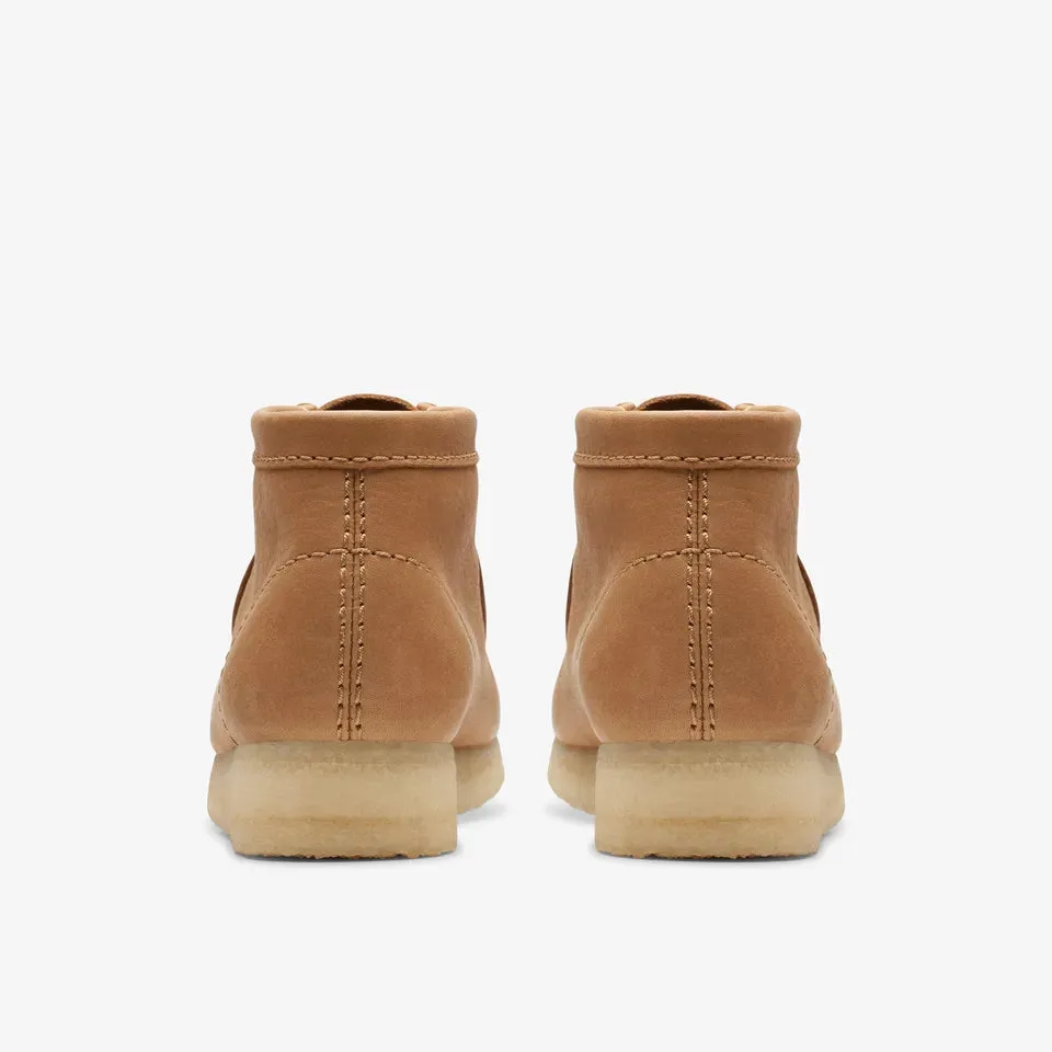 Clarks Women's Wallabee Boot Mid Tan Leather