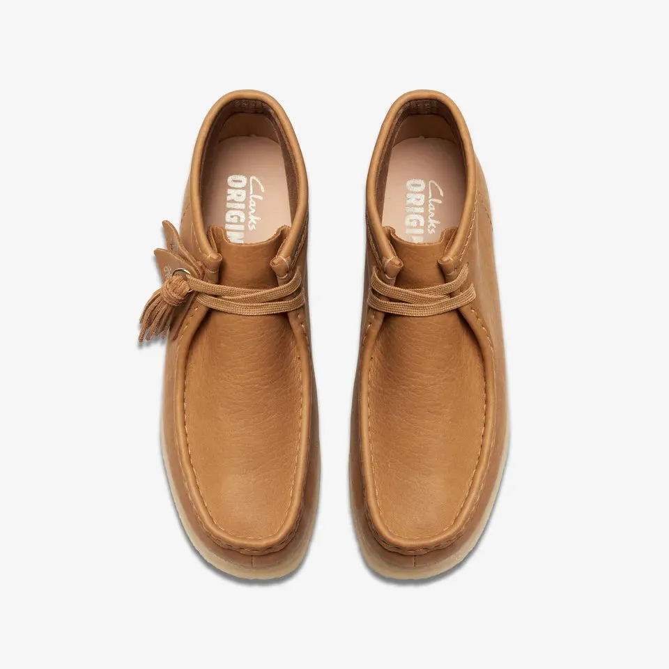 Clarks Women's Wallabee Boot Mid Tan Leather
