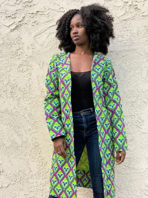 Collarless Blazer  "Mint"