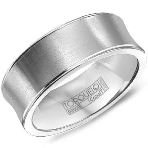 Crown Ring White Cobalt Wedding Band