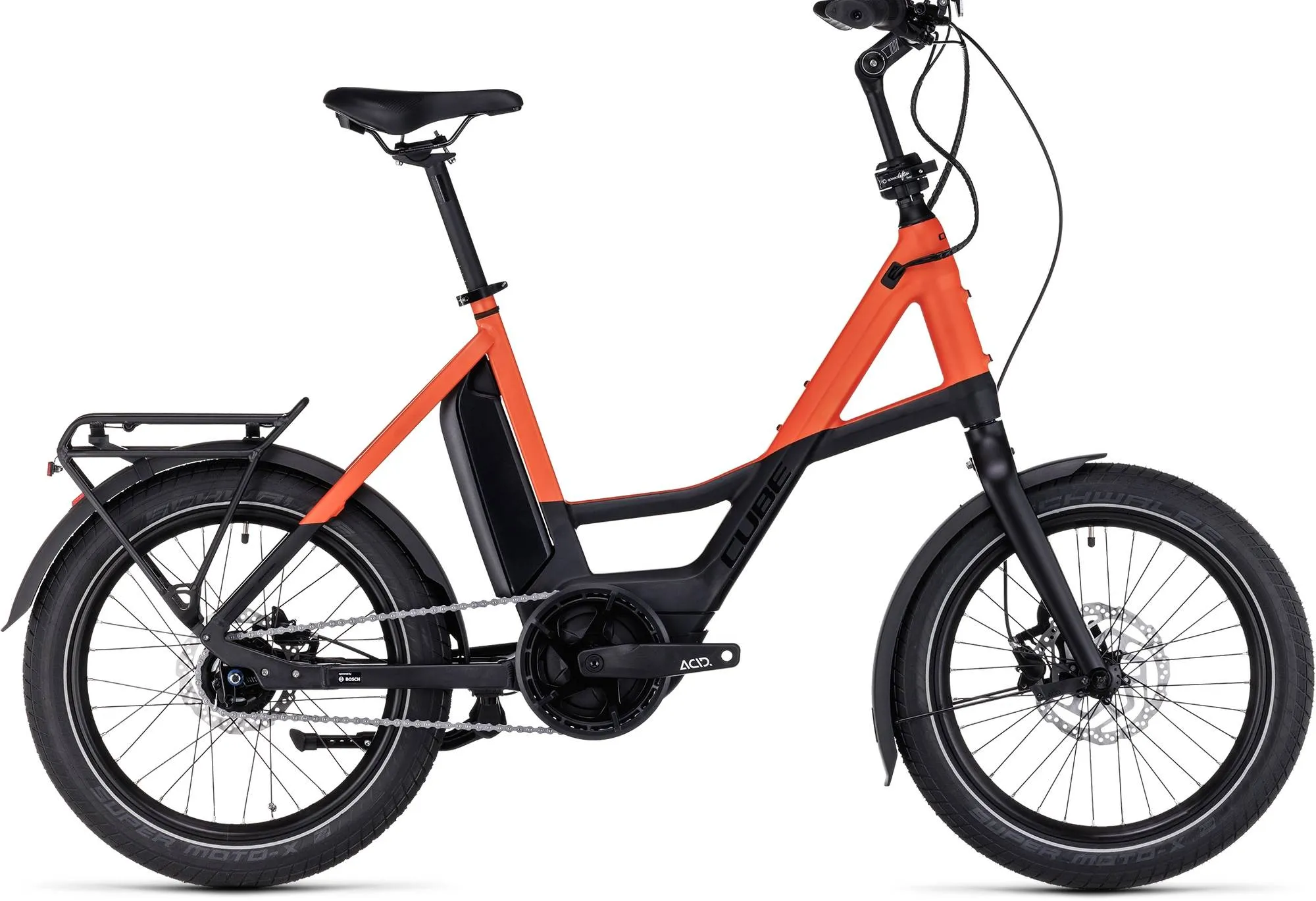 CUBE COMPACT HYBRID 500 BLACK/SPARKORANGE