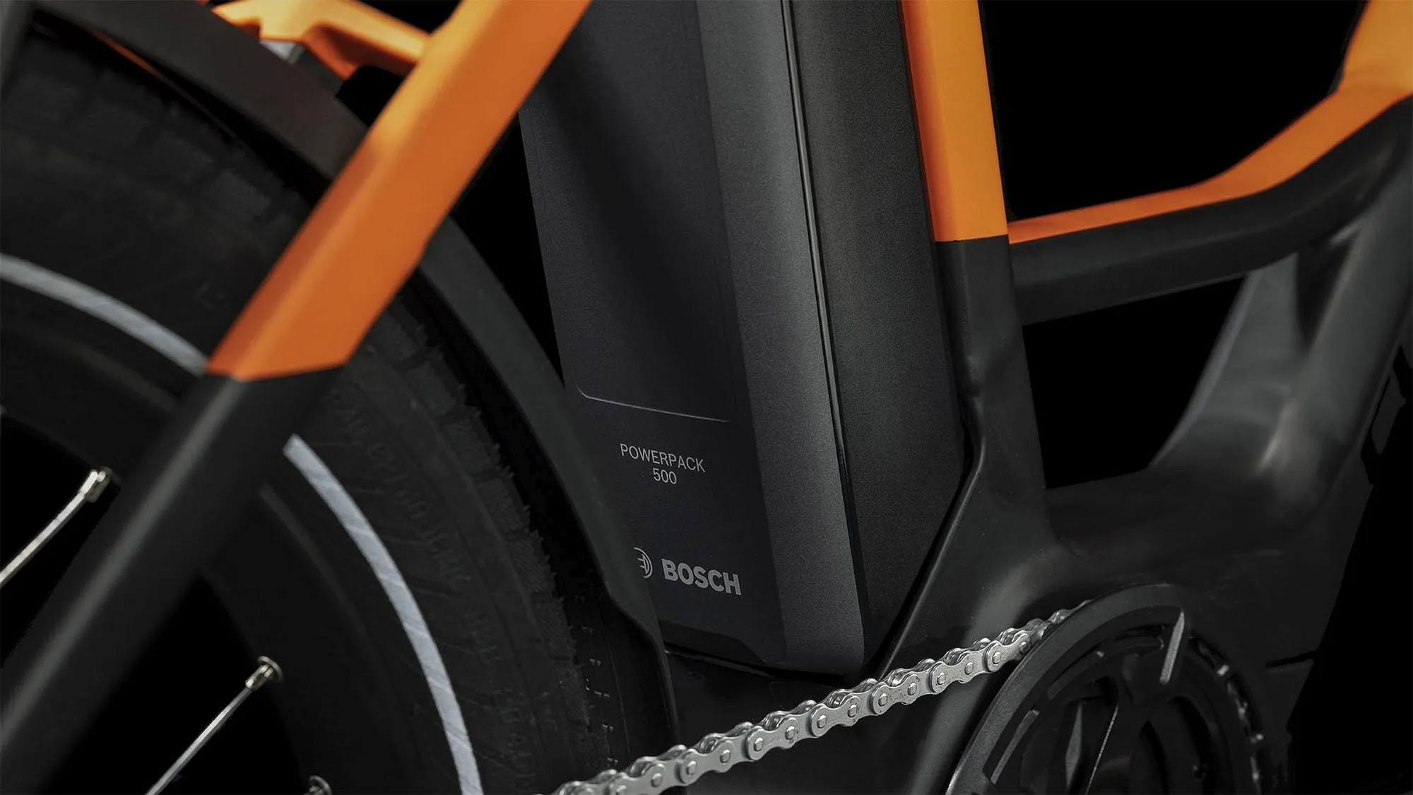 CUBE COMPACT HYBRID 500 BLACK/SPARKORANGE