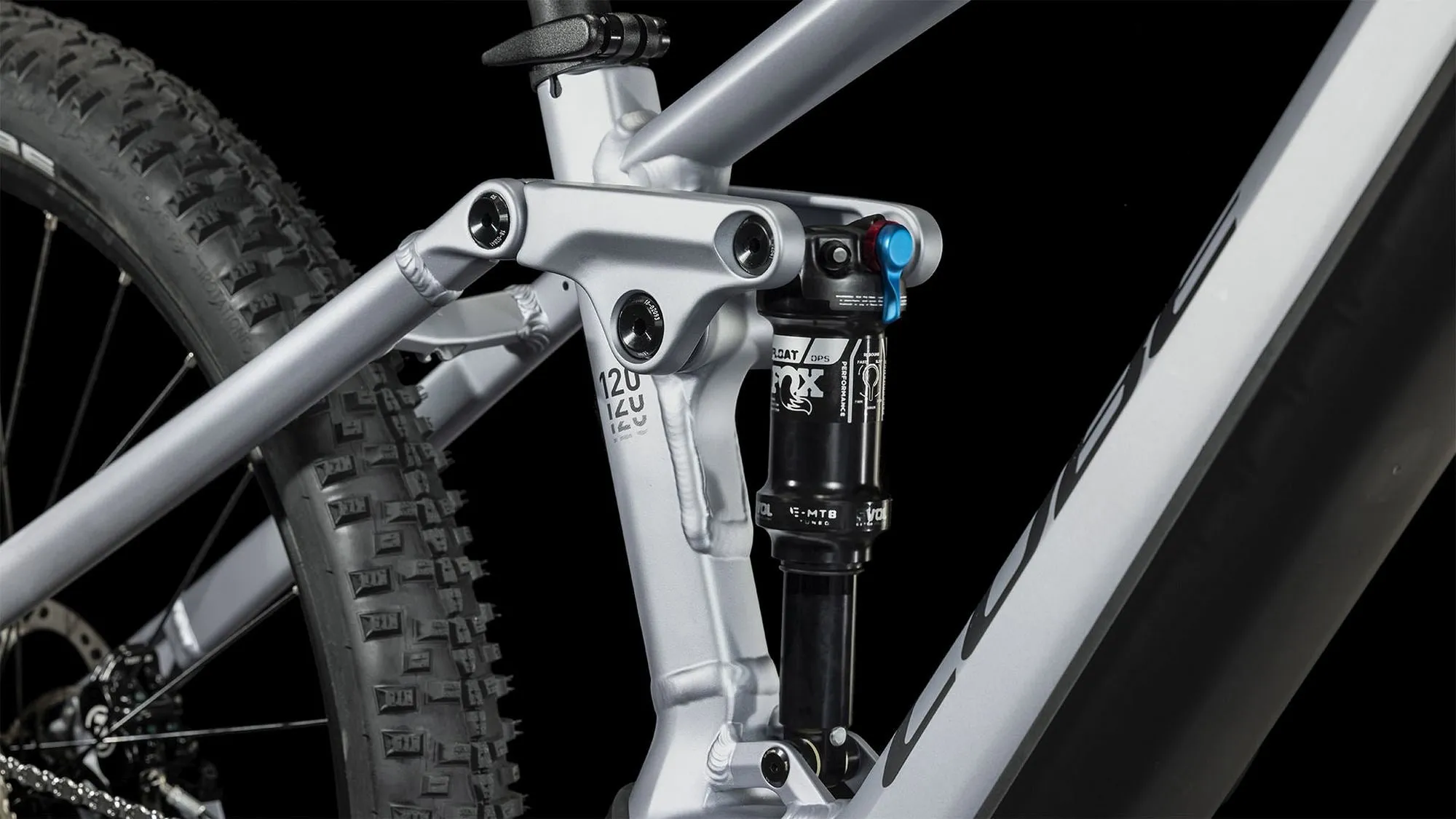 CUBE STEREO HYBRID 120 RACE 625 POLARSILVER/BLACK