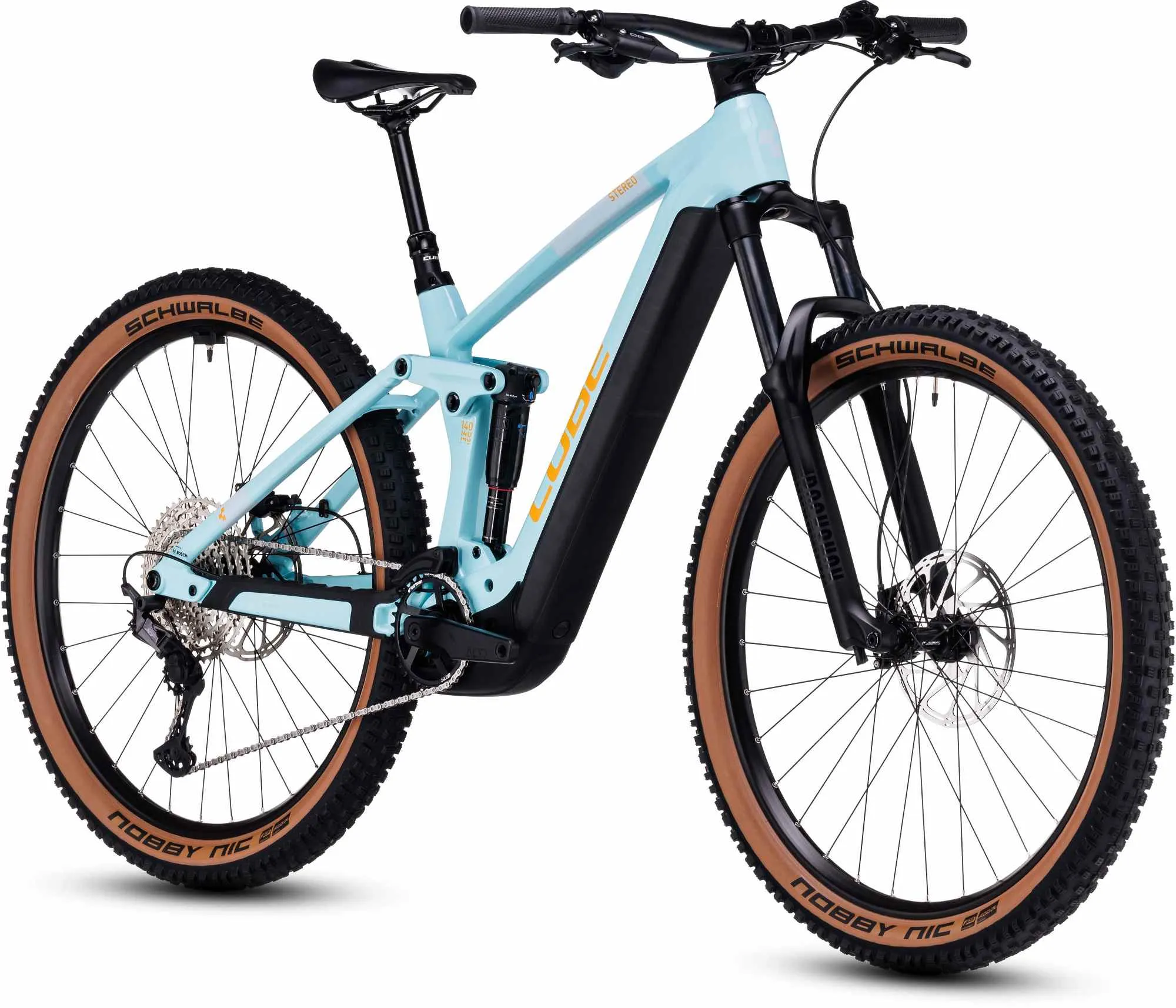 CUBE STEREO HYBRID 140 HPC RACE 750 DAZZLE/ORANGE