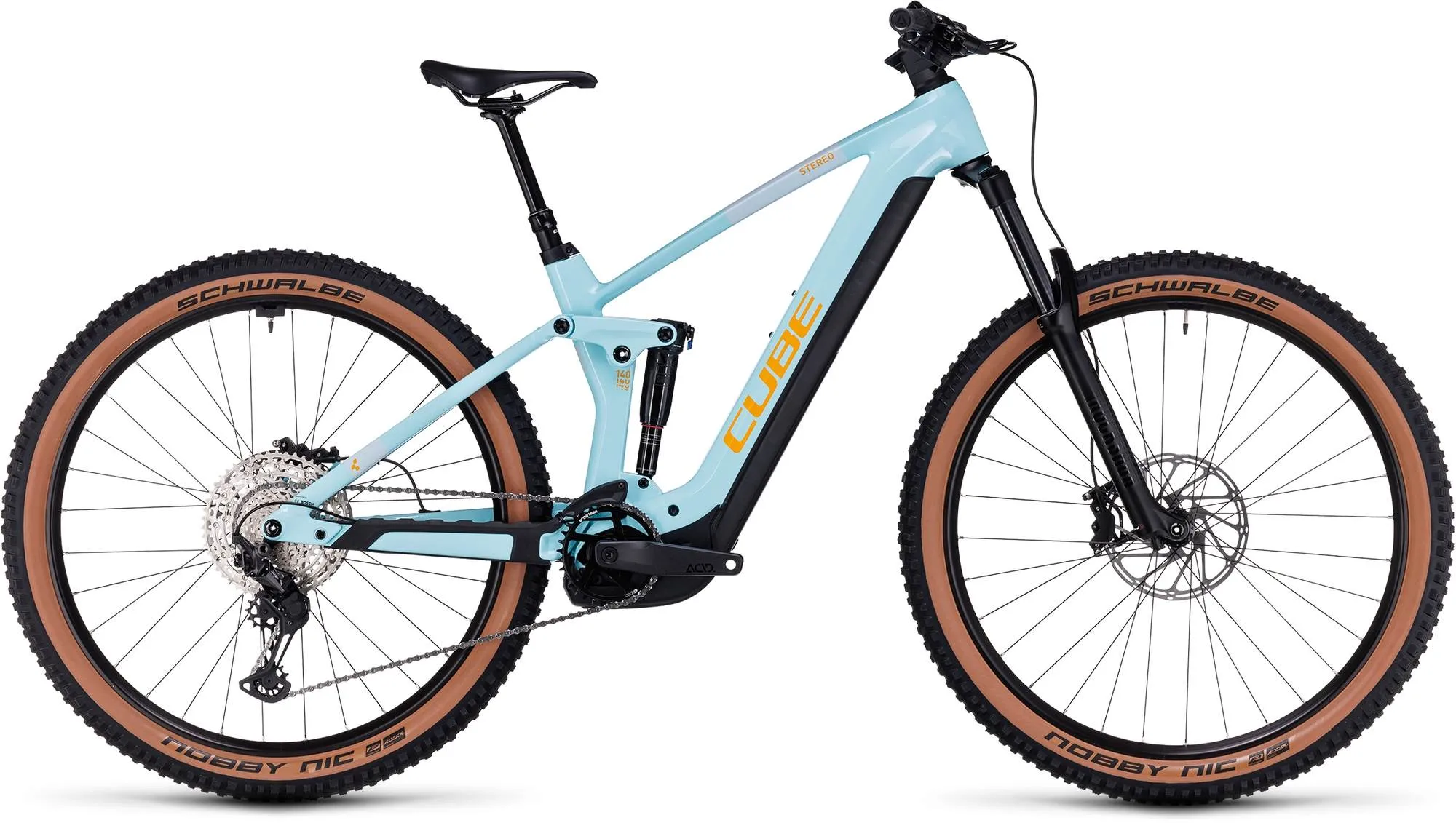 CUBE STEREO HYBRID 140 HPC RACE 750 DAZZLE/ORANGE