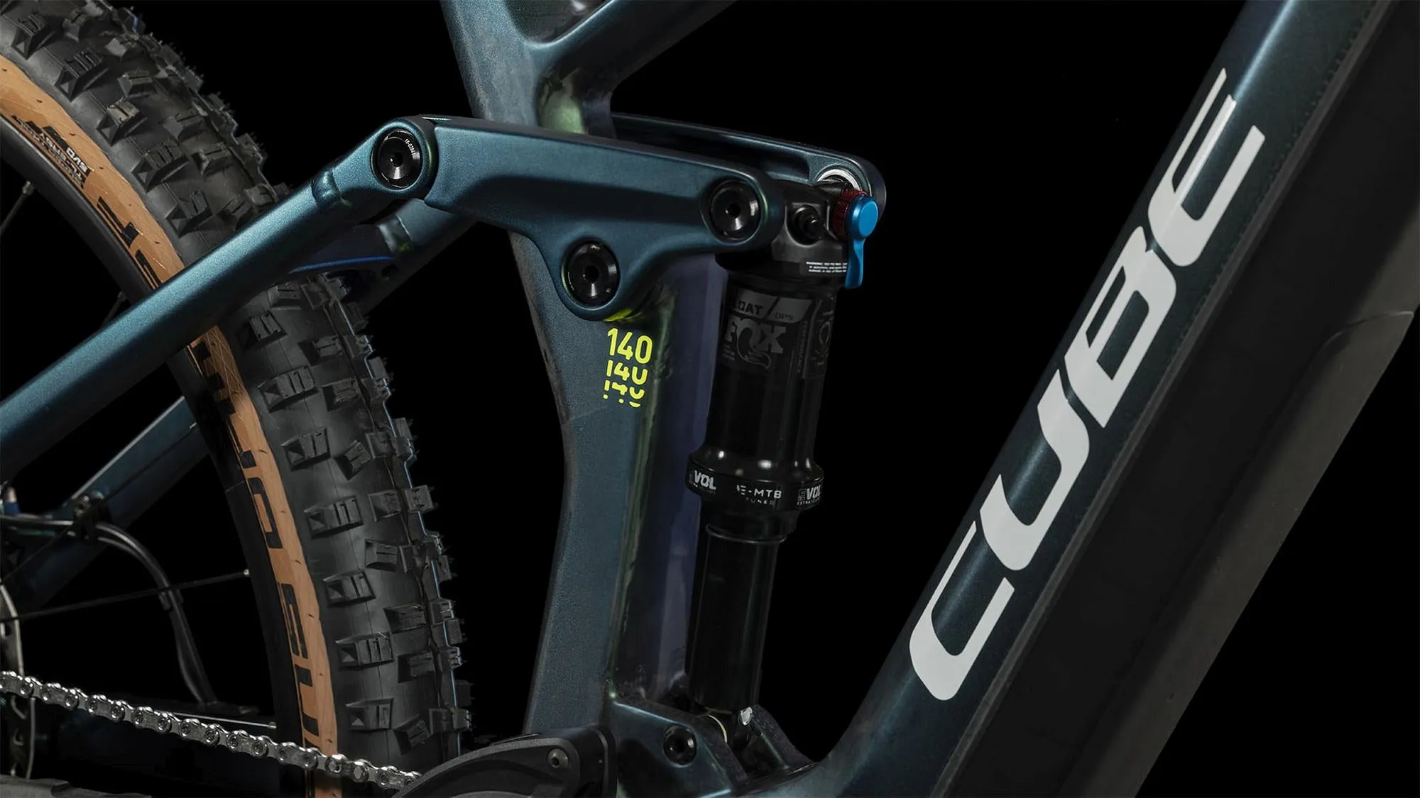 CUBE STEREO HYBRID 140 HPC SLX 750 GOBLIN/YELLOW
