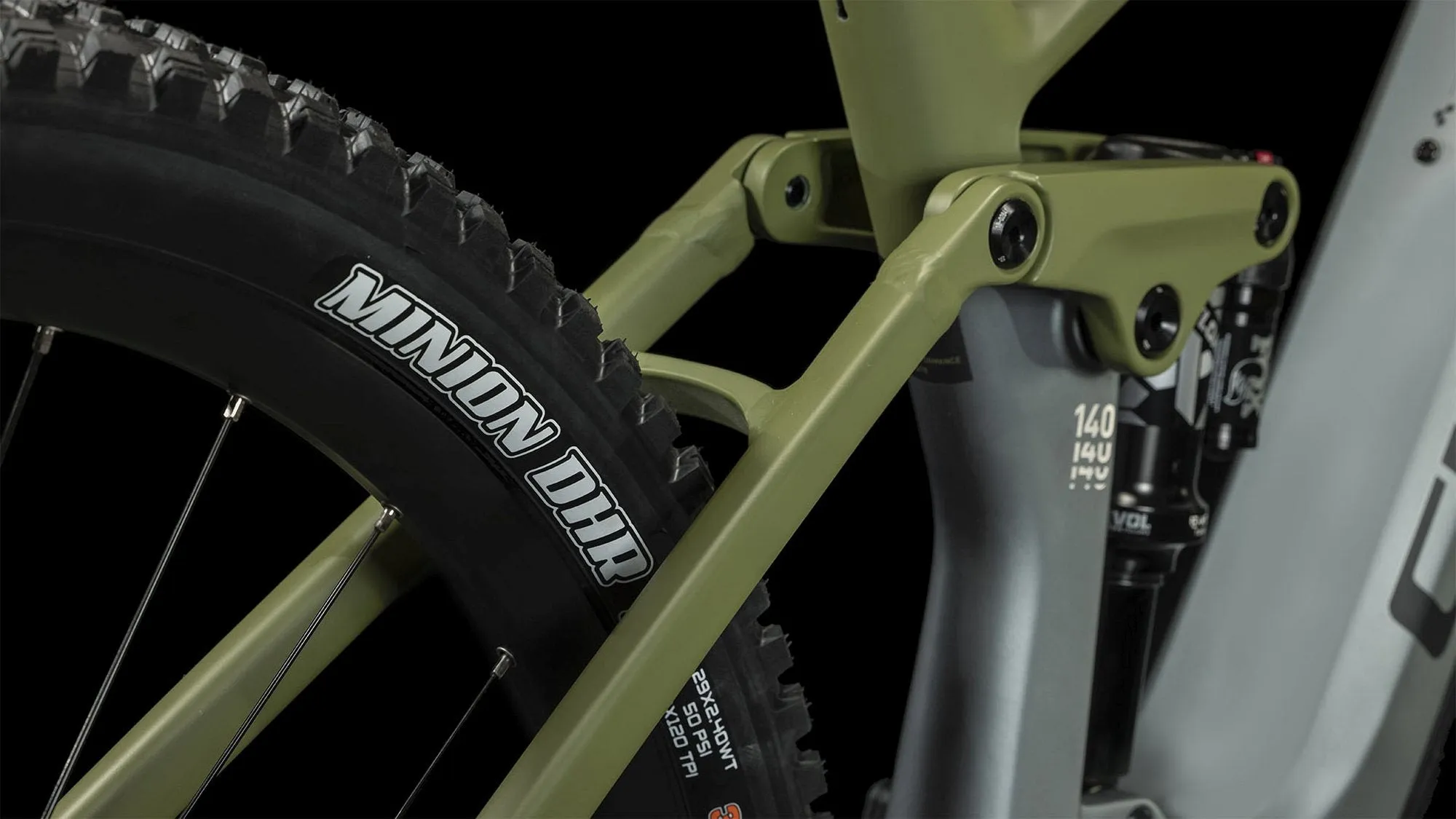 CUBE STEREO HYBRID 140 HPC TM 750 FLASHGREY/OLIVE