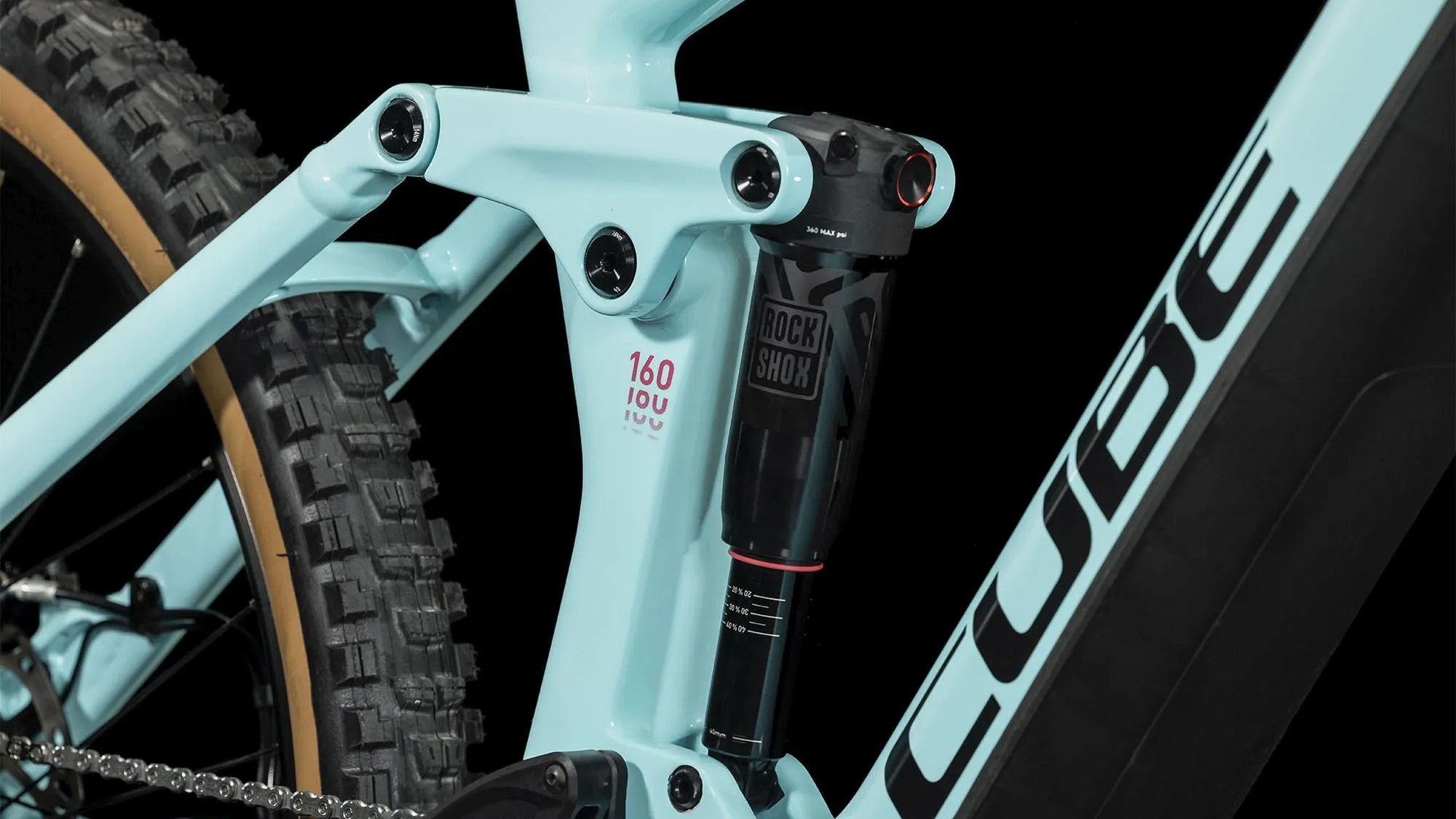 CUBE STEREO HYBRID 160 HPC RACE 750 27.5 ICEBLUE/BLACK