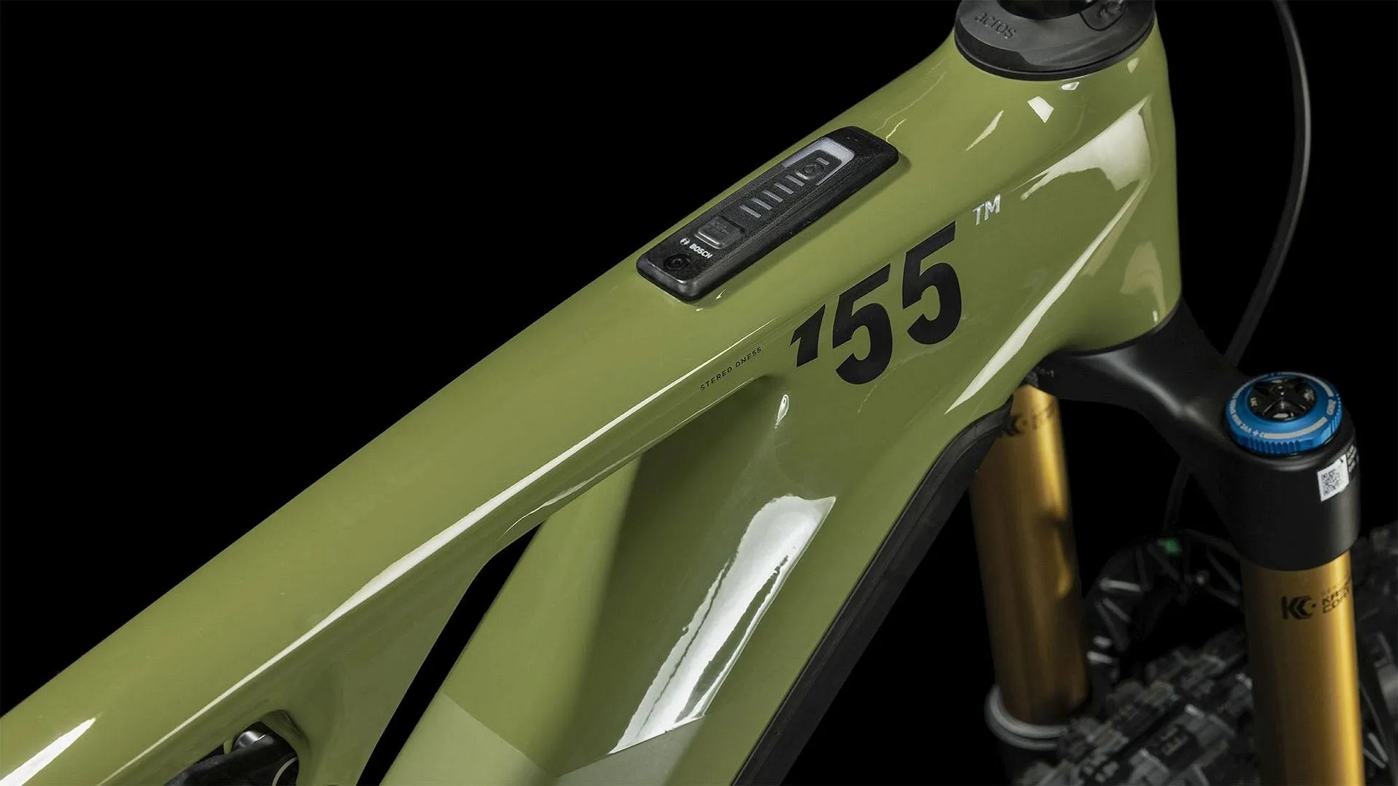 CUBE STEREO HYBRID ONE55 C:68X TM 750 29 OLIVE/CHROME