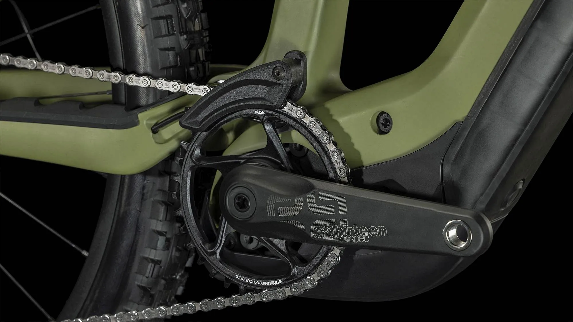 CUBE STEREO HYBRID ONE55 C:68X TM 750 29 OLIVE/CHROME
