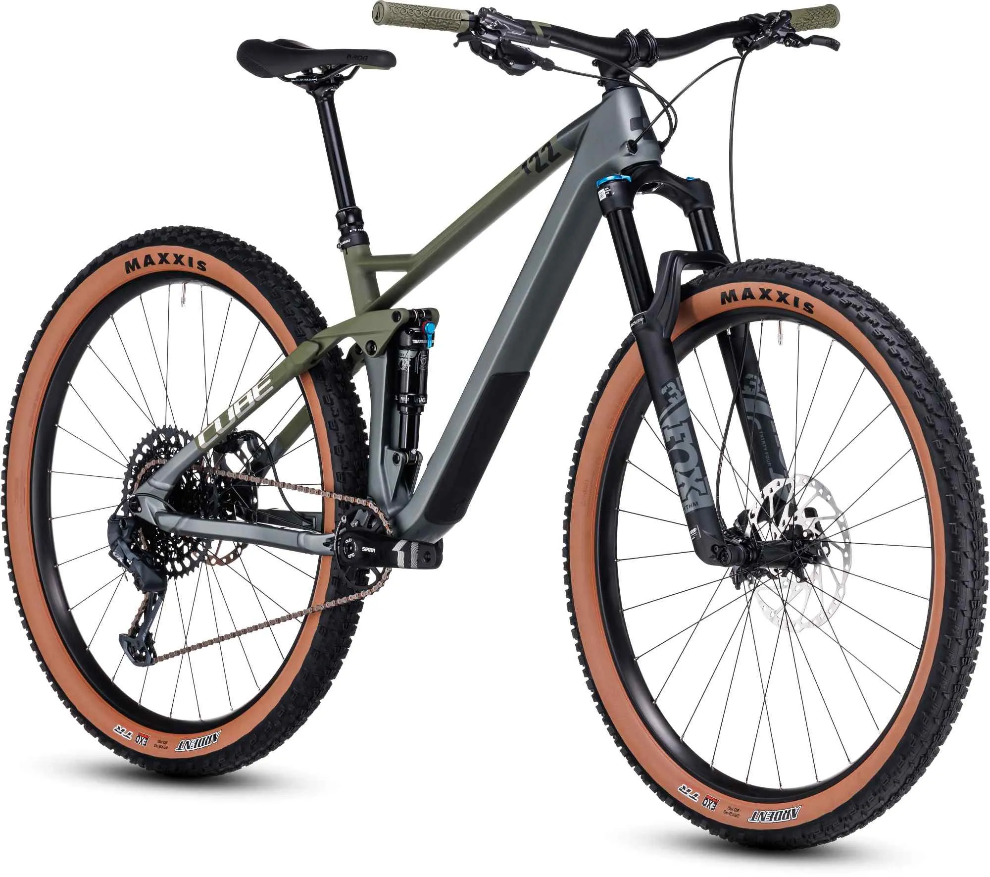 CUBE STEREO ONE22 HPC TM 29 FLASHGREY/OLIVE
