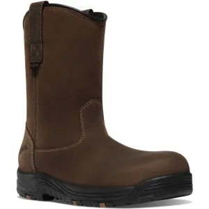 Danner Men's Caliper 10" Plain Toe Waterproof Wellington Work Boot -Brown- 19490