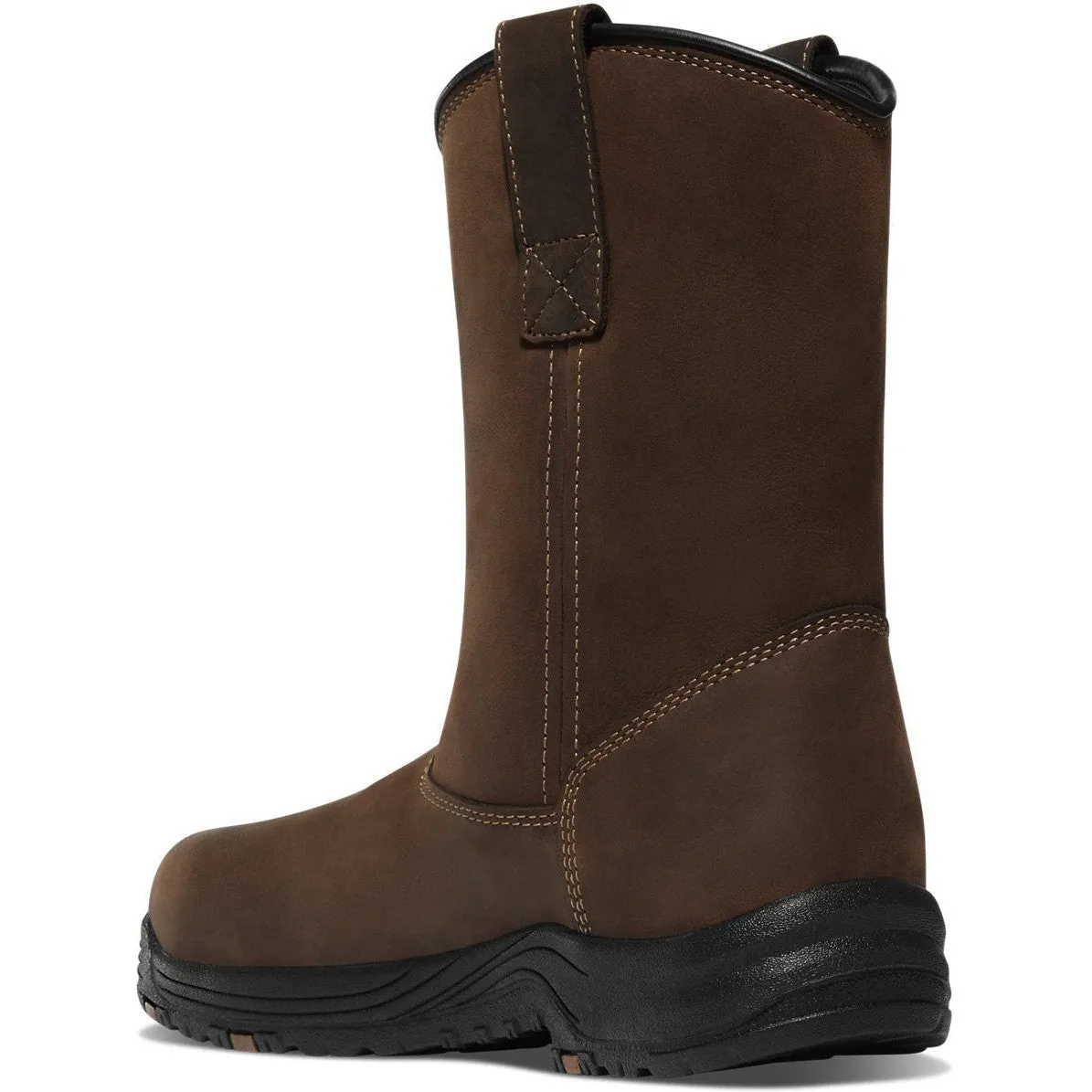 Danner Men's Caliper 10" Plain Toe Waterproof Wellington Work Boot -Brown- 19490