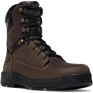 Danner Men's Caliper 8" Aluminum Toe Waterproof Lace Up Work Boot - Brown - 19459