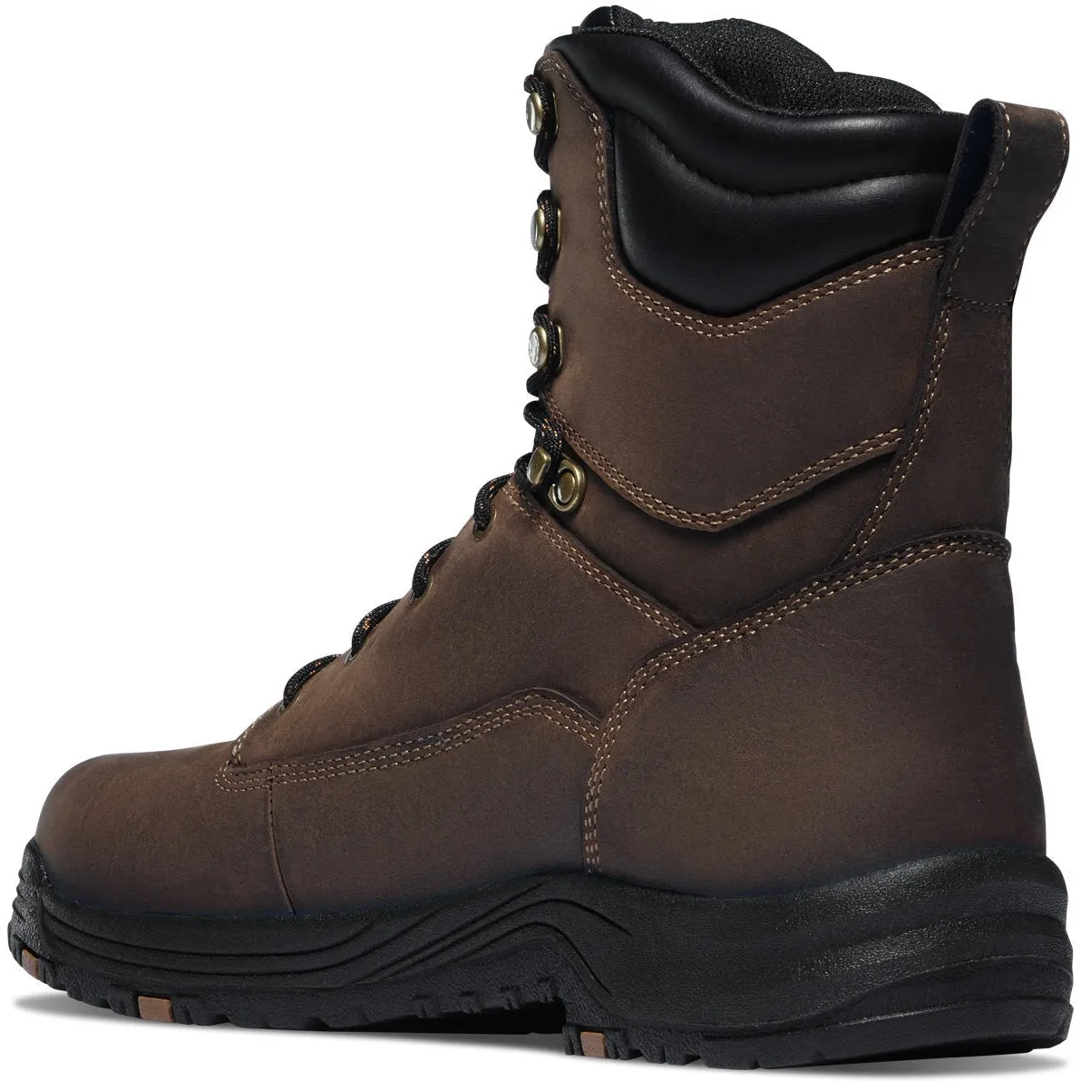 Danner Men's Caliper 8" Aluminum Toe Waterproof Lace Up Work Boot - Brown - 19459