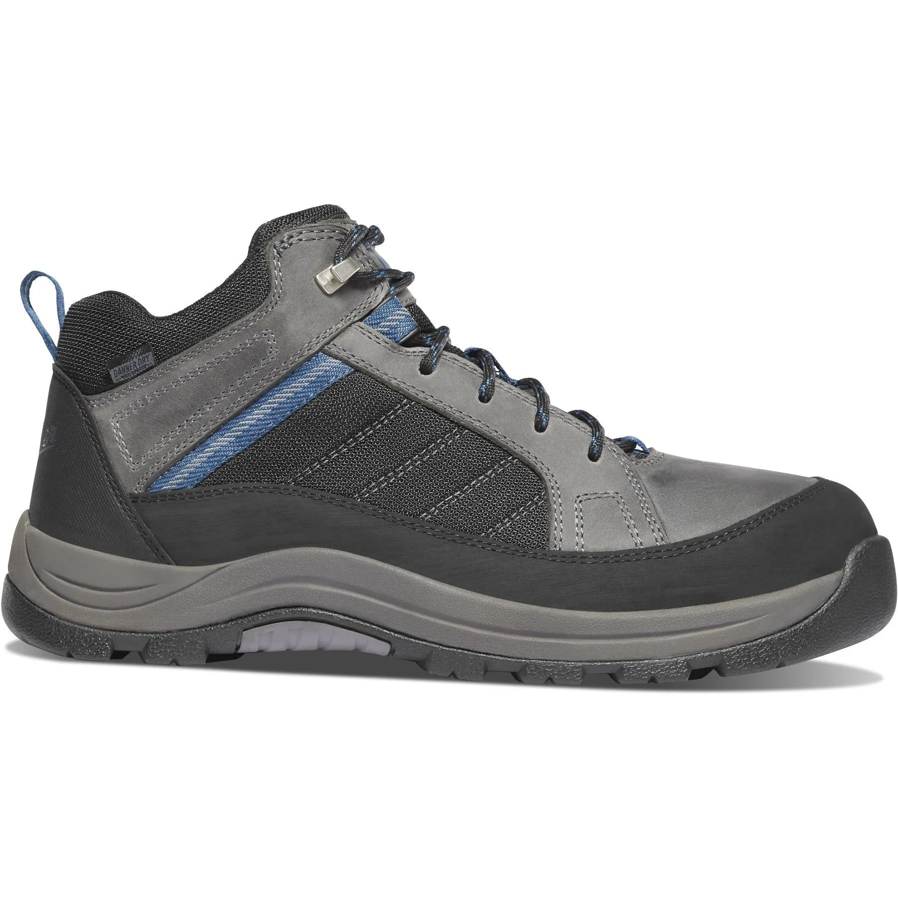 Danner Men's Riverside 4.5" Steel Toe Waterproof Hiking Work Boot- Gray- 15342
