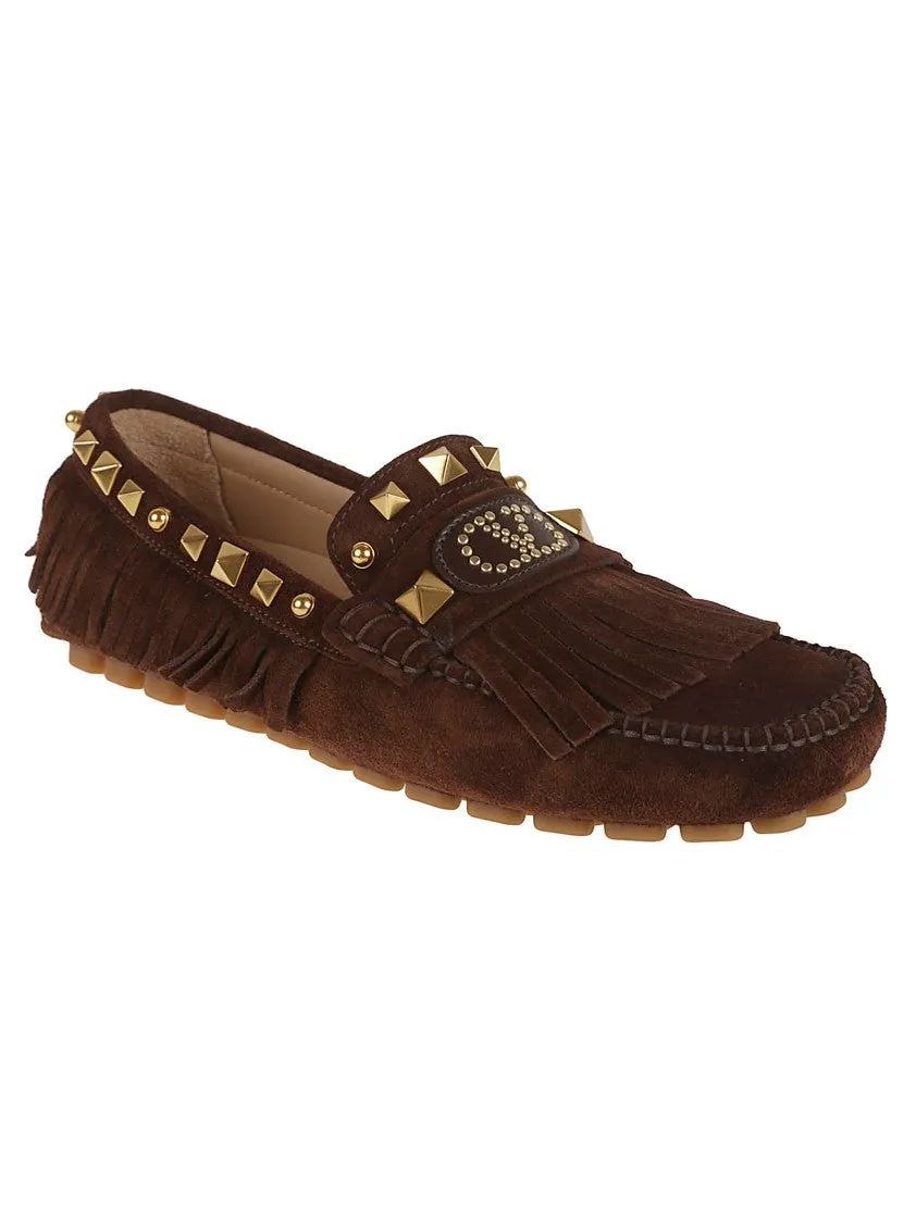 Driver Moccasin In Crust Leather