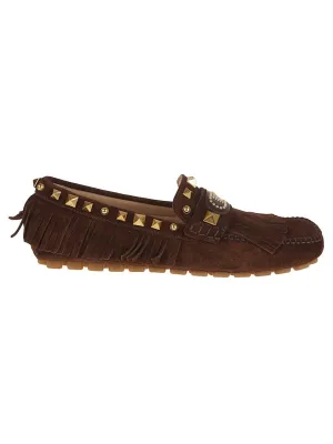 Driver Moccasin In Crust Leather
