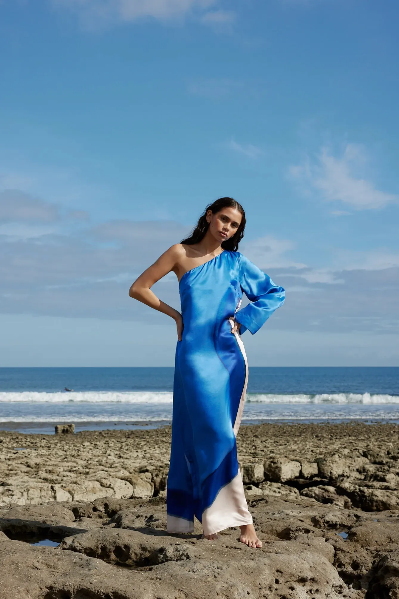 EASTON Dress | OCEAN DEPTHS/SEASHELL