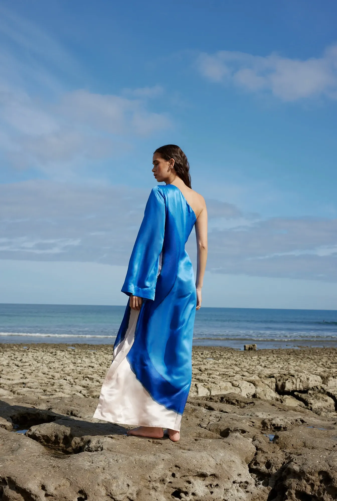 EASTON Dress | OCEAN DEPTHS/SEASHELL