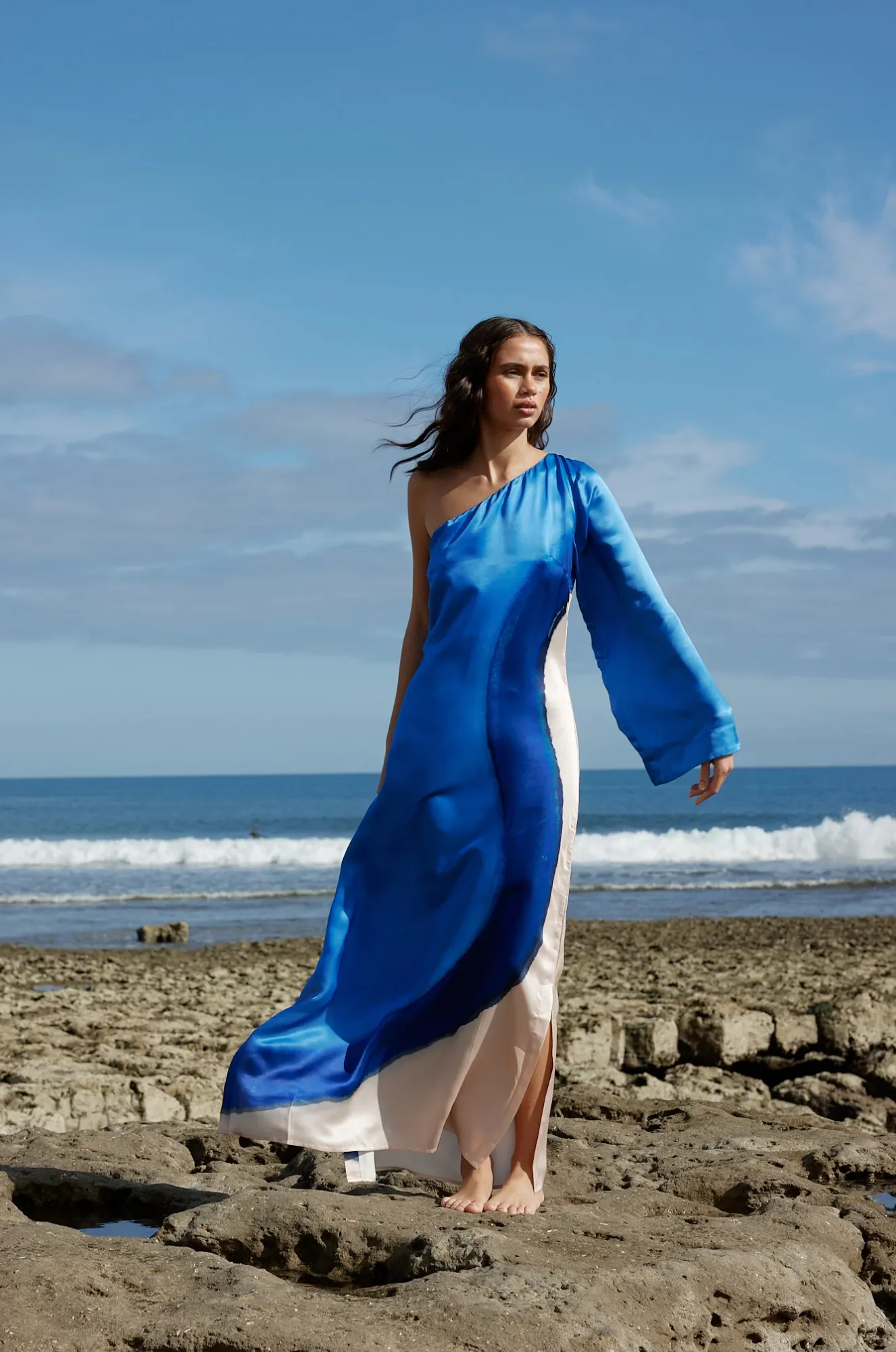 EASTON Dress | OCEAN DEPTHS/SEASHELL