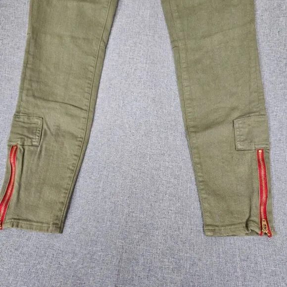 Etienne Marcel Womens size 29 Green Skinny Jeans with Sleek Fit