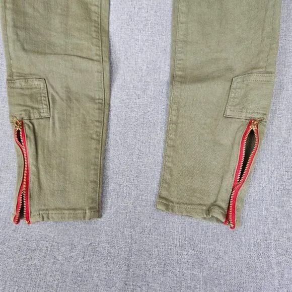 Etienne Marcel Womens size 29 Green Skinny Jeans with Sleek Fit