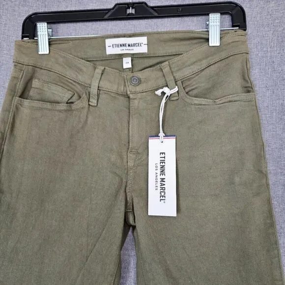 Etienne Marcel Womens size 29 Green Skinny Jeans with Sleek Fit