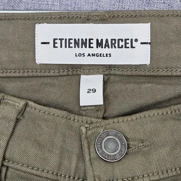 Etienne Marcel Womens size 29 Green Skinny Jeans with Sleek Fit
