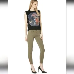 Etienne Marcel Womens size 29 Green Skinny Jeans with Sleek Fit