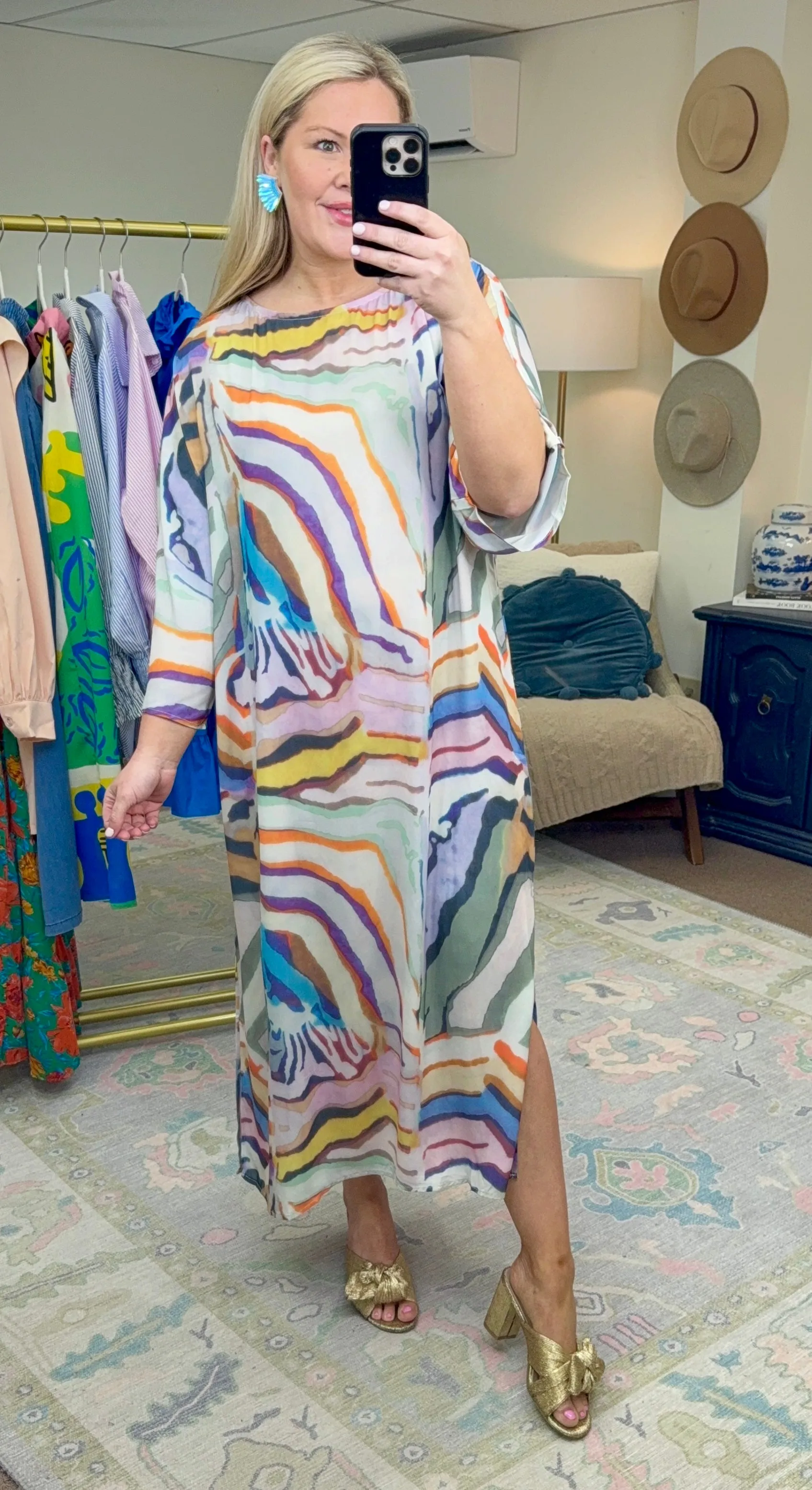 Fabulous Like Roper Printed Caftan Dress